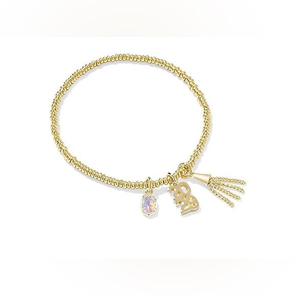 Kendra Scott Grad Stretch Gold Beaded Bracelet Set - Picture 3 of 10